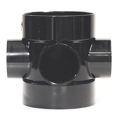 110mm Solvent Soil Short Boss Pipe Connector Black