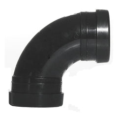 110mm Push Fit Soil 92 Bend Double Socket Black