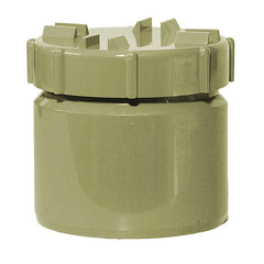 110mm Solvent Soil Access Plug with Screw Cap Olive Grey