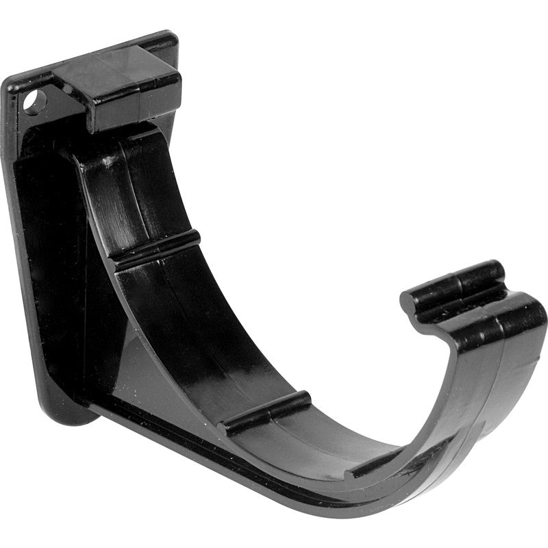 Half Round Rainwater Fascia Bracket Black - drainagedistribution.co.uk