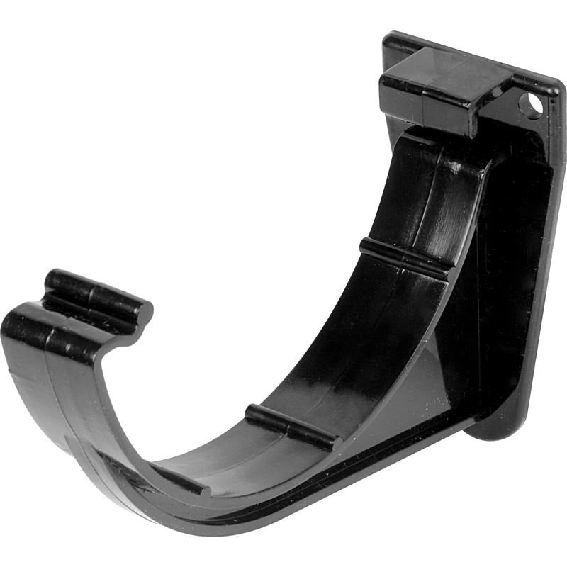 Kommercial 150mm Rainwater Fascia Bracket Black - drainagedistribution.co.uk