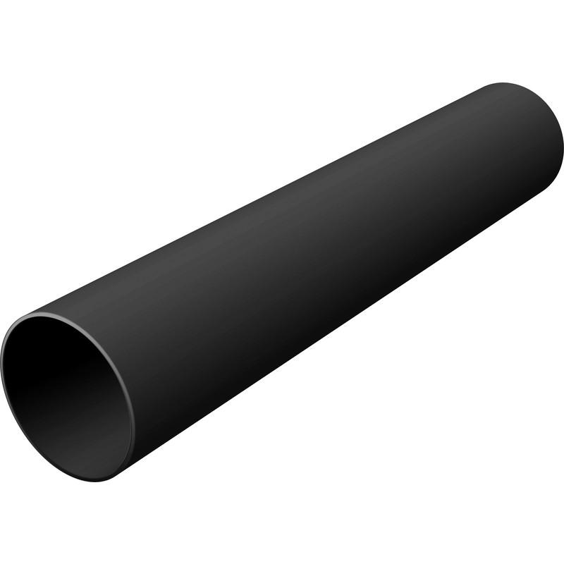 Half Round Rainwater 2.5mtr Black Down Pipe - drainagedistribution.co.uk