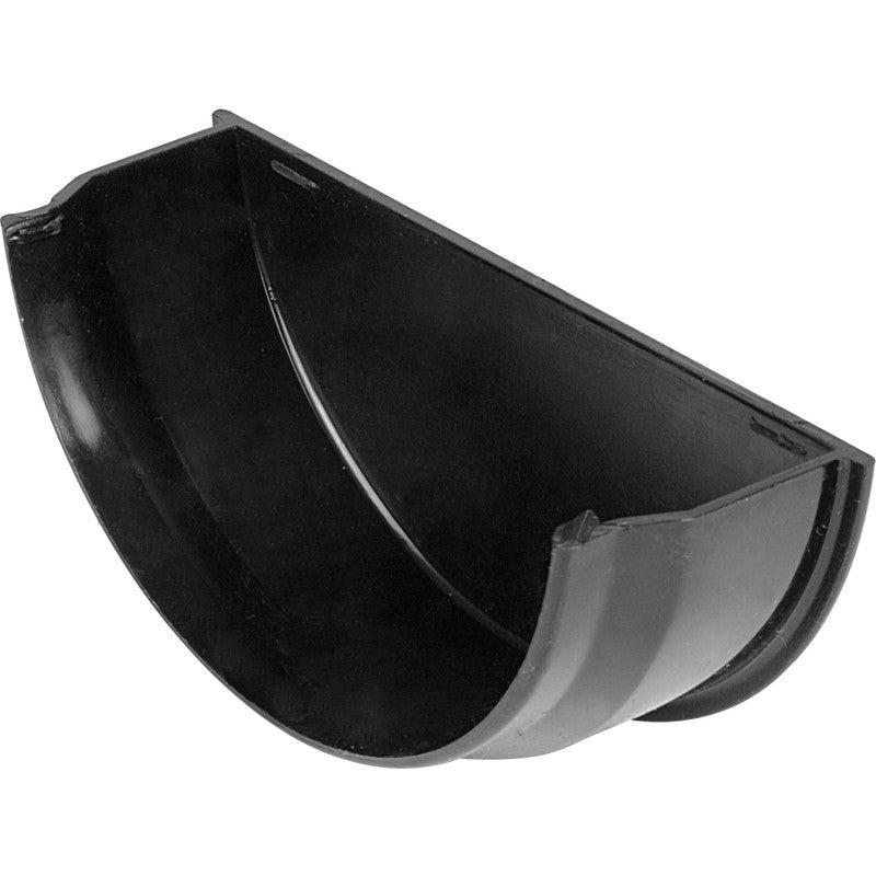 Kommercial 150mm Rainwater Internal Stop End Black - drainagedistribution.co.uk