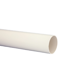 Half Round Rainwater 4mtr White Down Pipe **COLLECTION ONLY**