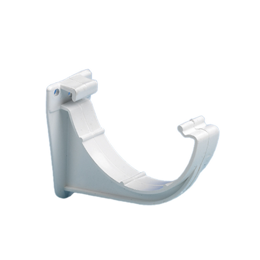 Half Round Rainwater Fascia Bracket White - drainagedistribution.co.uk