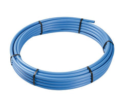 Blue MDPE Water Pipe Coils 25mm x 25mtr