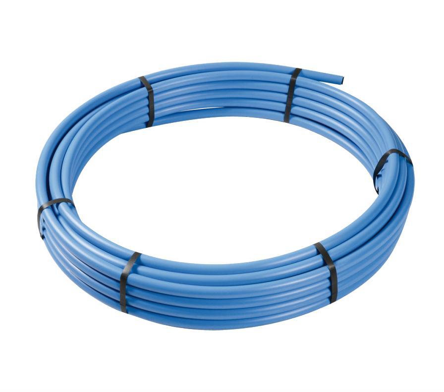 Blue MDPE Water Pipe Coils 20mm x 25mtr - THE DRAINAGE DISTRIBUTION COMPANY