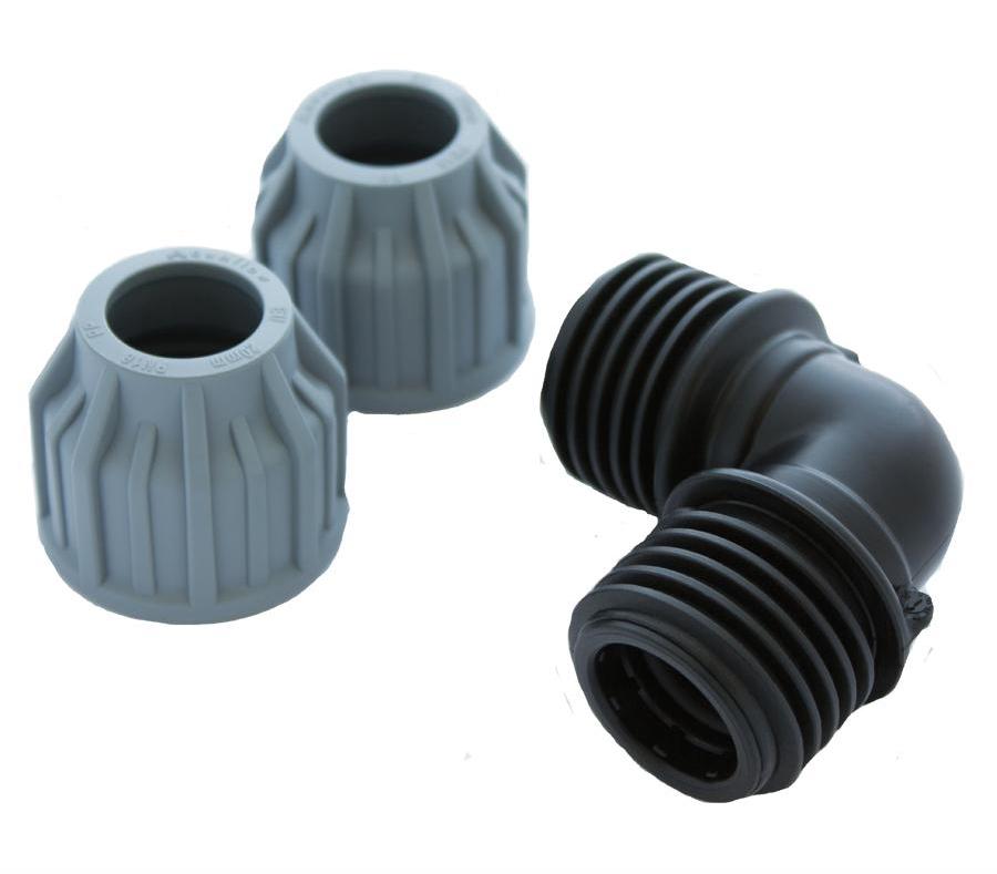 MDPE Water Pipe Elbow 20mm - THE DRAINAGE DISTRIBUTION COMPANY