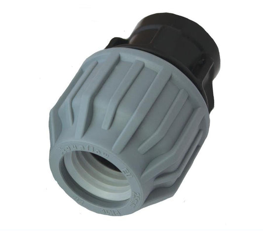MDPE Water Pipe to Iron Female Coupling 25mm - ¾'' - THE DRAINAGE DISTRIBUTION COMPANY