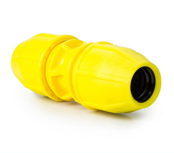 MDPE Yellow Gas Pipe Coupling 20mm – THE DRAINAGE DISTRIBUTION COMPANY LTD
