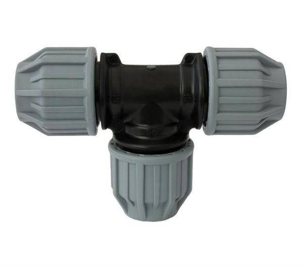 MDPE Water Pipe Tee 32mm - THE DRAINAGE DISTRIBUTION COMPANY