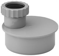 110mm Push Fit Soil Waste Adaptor 40mm Grey - drainagedistribution.co.uk