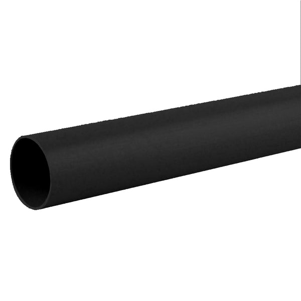 Push Fit Waste Pipe Plain End 32mm x 3m Black - drainagedistribution.co.uk