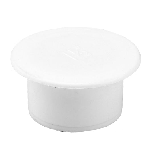 Push Fit Waste Socket Plug White 32mm - drainagedistribution.co.uk