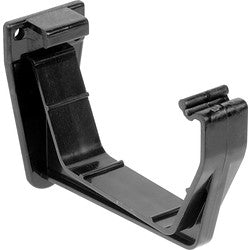 Square Line Rainwater Fascia Bracket Black - drainagedistribution.co.uk