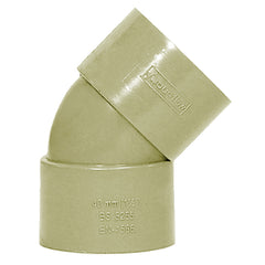 50mm Solvent Waste Bend 45 Olive Grey
