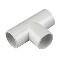 Solvent Weld Overflow Tee Branch White