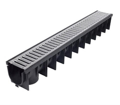 Channel Drain with Galvanised 1mtr Grate