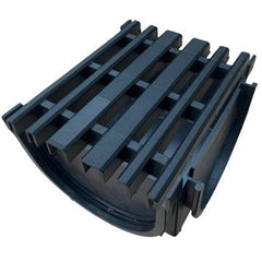 Channel Drain Corner with Plastic Grate