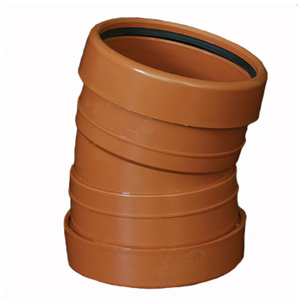 Underground Soil Pipe 110mm Bend 15° Double Socket - THE DRAINAGE DISTRIBUTION COMPANY