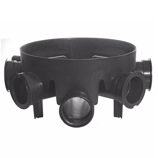 Underground Soil Pipe 160mm Chamber Base 470mm - 160mm Outlets - drainagedistribution.co.uk