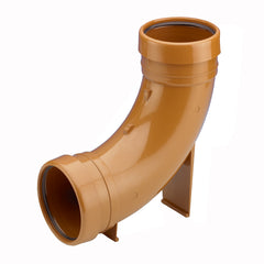 Underground Soil Pipe 110mm Rest Bend 87.5° Double Socket
